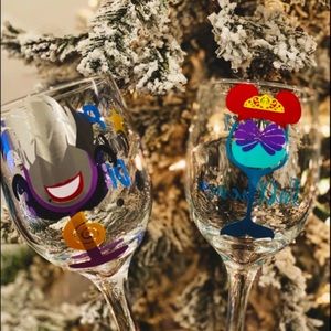 ✨2/$20 🧜‍♀️ Little Mermaid wine glasses 🧜‍♀️